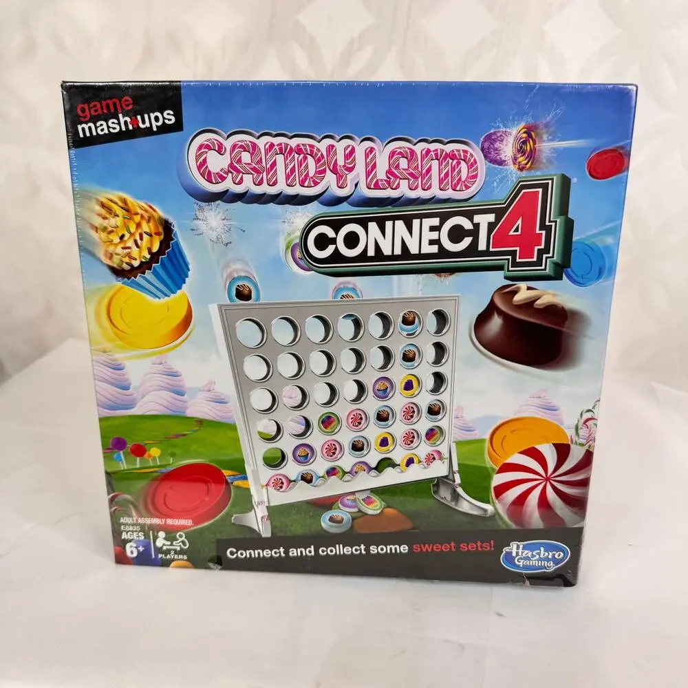 Game Mashups Candy Land Connect 4‎ Board Game Family Kid Game Hasbro Gaming